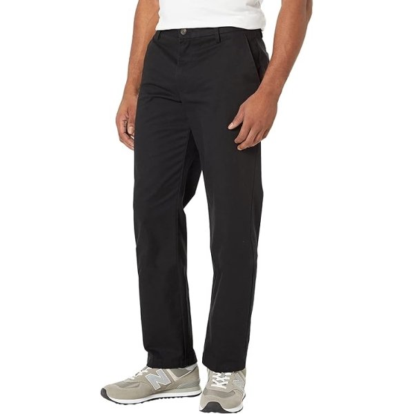 Men's Straight-Fit Wrinkle-Resistant Flat-Front Chino Pant