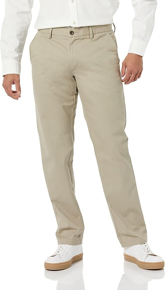 Men's Straight-Fit Wrinkle-Resistant Flat-Front Chino Pant - Image 4