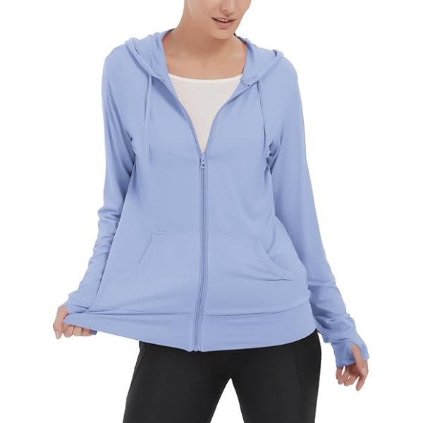 LETAOTAO Womens' Lightweight Zip Up Hoodies