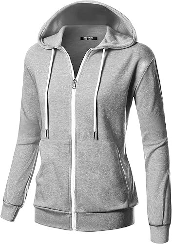 GIVON Women's Lightweight Zip Up Hoodie - Image 3