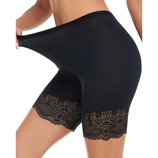 Anti Chafing Shorts Women Mesh Cooling Slip Shorts for Under Dress