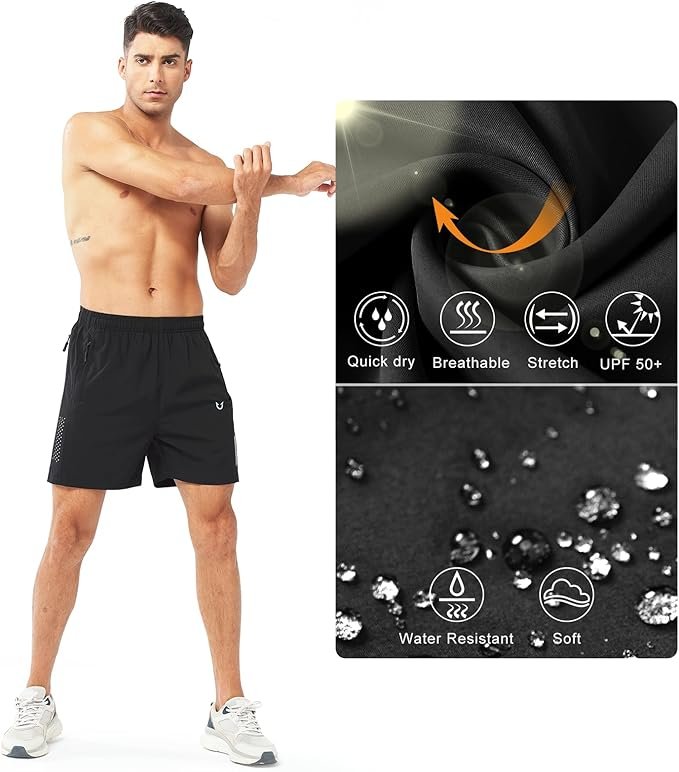 NORTHYARD Men's Athletic Running Shorts - Image 3