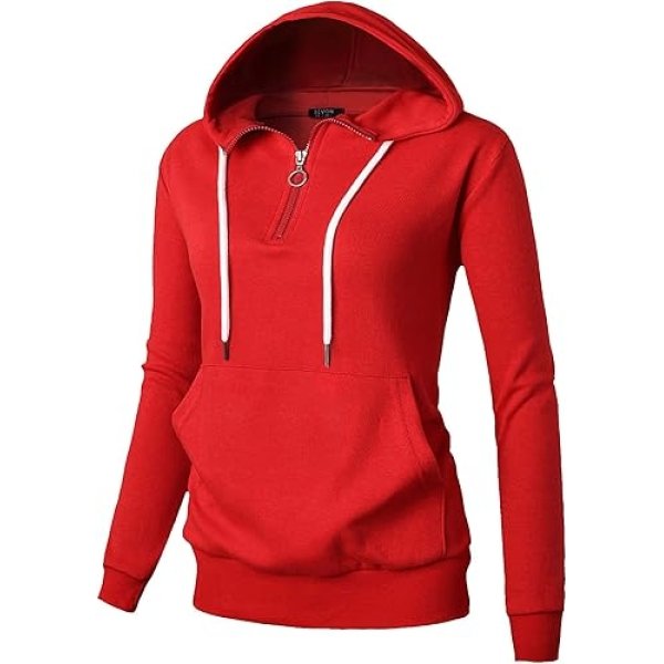 GIVON Women's Lightweight Zip Up Hoodie