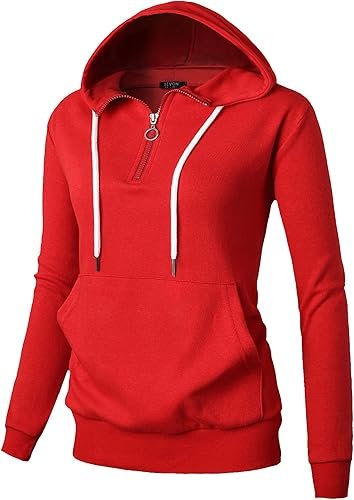 GIVON Women's Lightweight Zip Up Hoodie