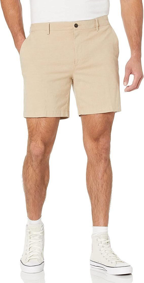Amazon Essentials Men's Slim-Fit 7" Lightweight Comfort Stretch Oxford Short - Image 5