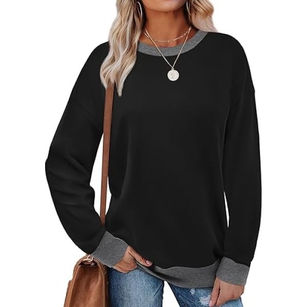 Saloogoe Sweatshirts for Women Crewneck