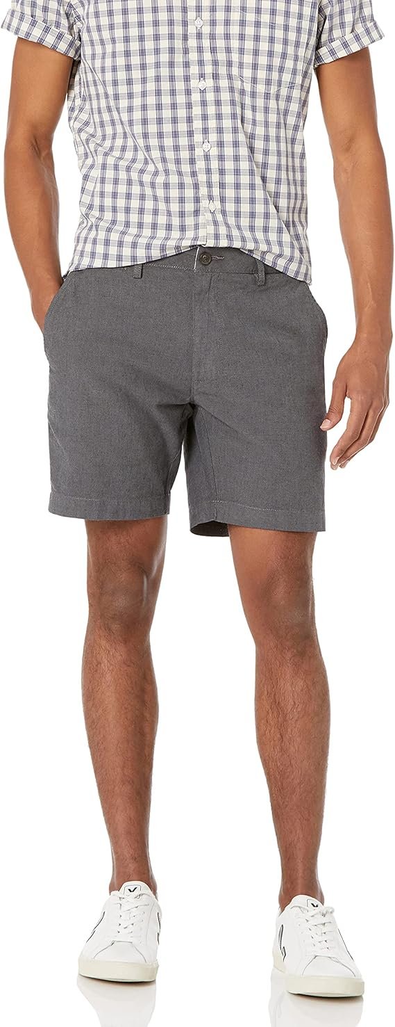 Amazon Essentials Men's Slim-Fit 7" Lightweight Comfort Stretch Oxford Short - Image 4
