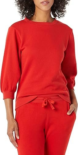 Women's French Terry Fleece Crewneck Sweatshirt - Image 4