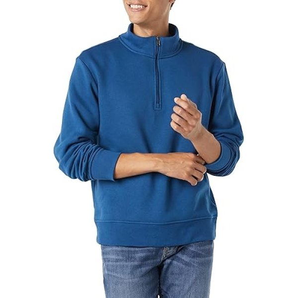 Quarter-Zip Pullover Fleece Sweatshirt