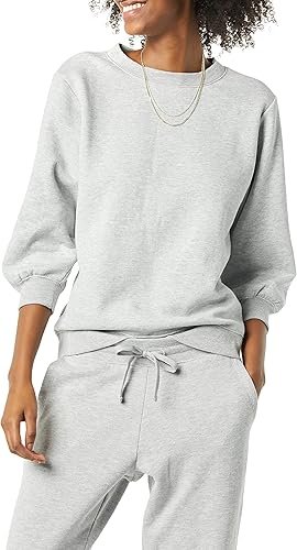 Women's French Terry Fleece Crewneck Sweatshirt - Image 3