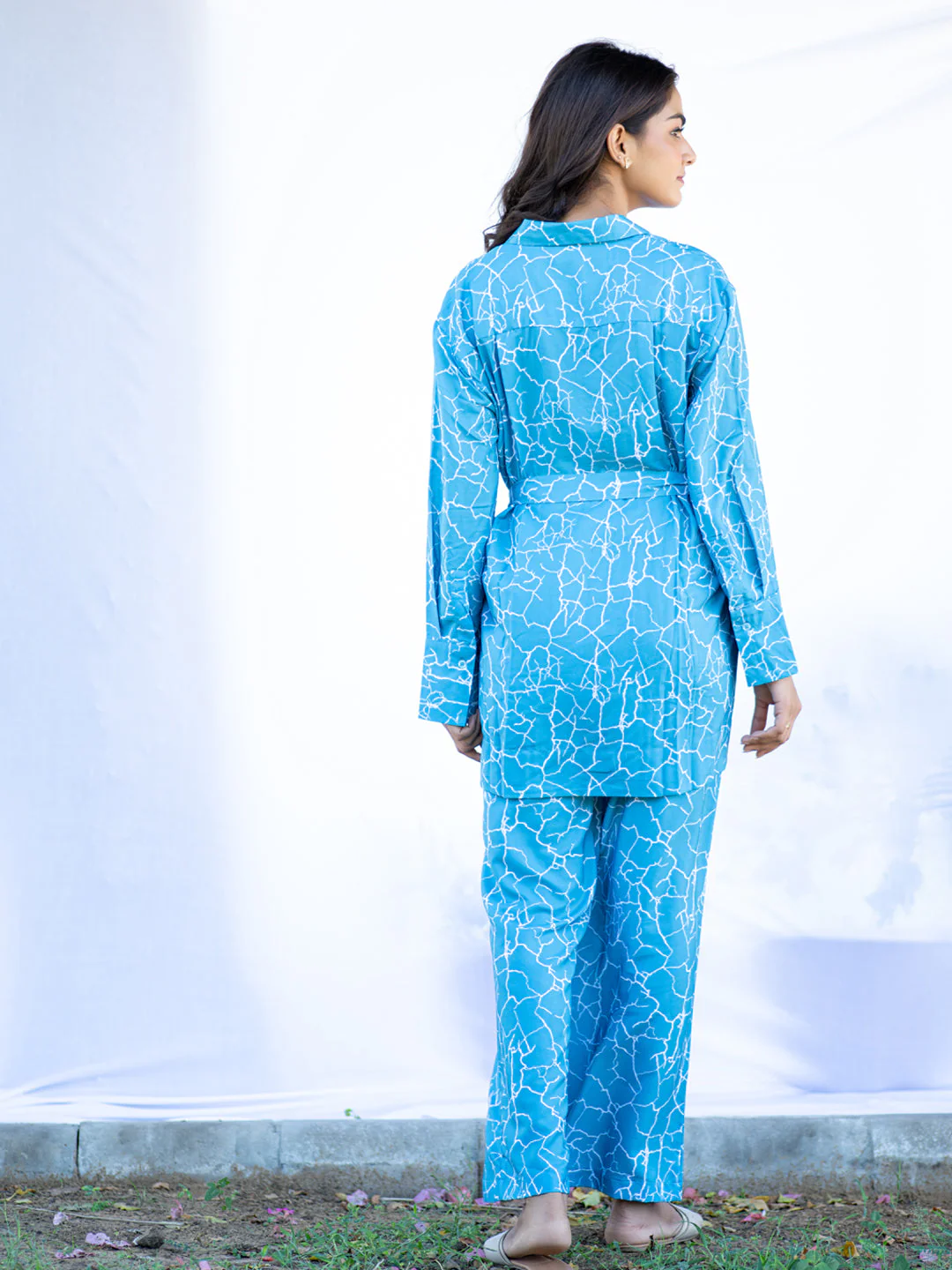 Thunderstorm Co-Ord Set With Belt For Women - Image 2