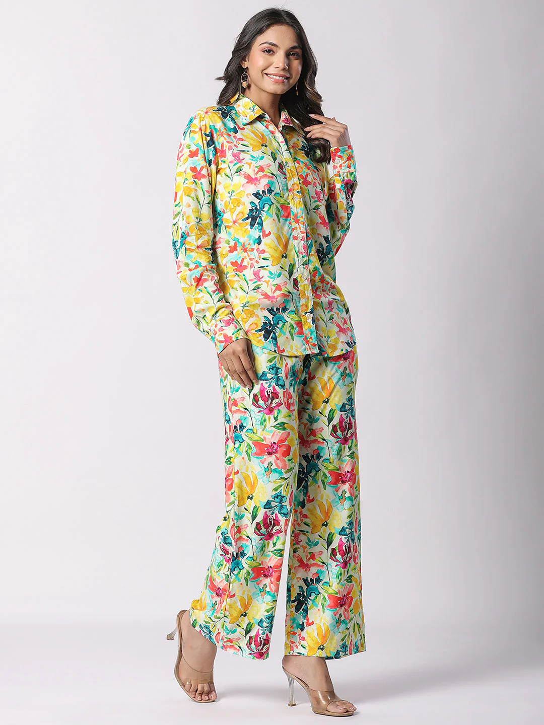 Multi Botanic Printed Modal Co-ord Set For Women - Image 2
