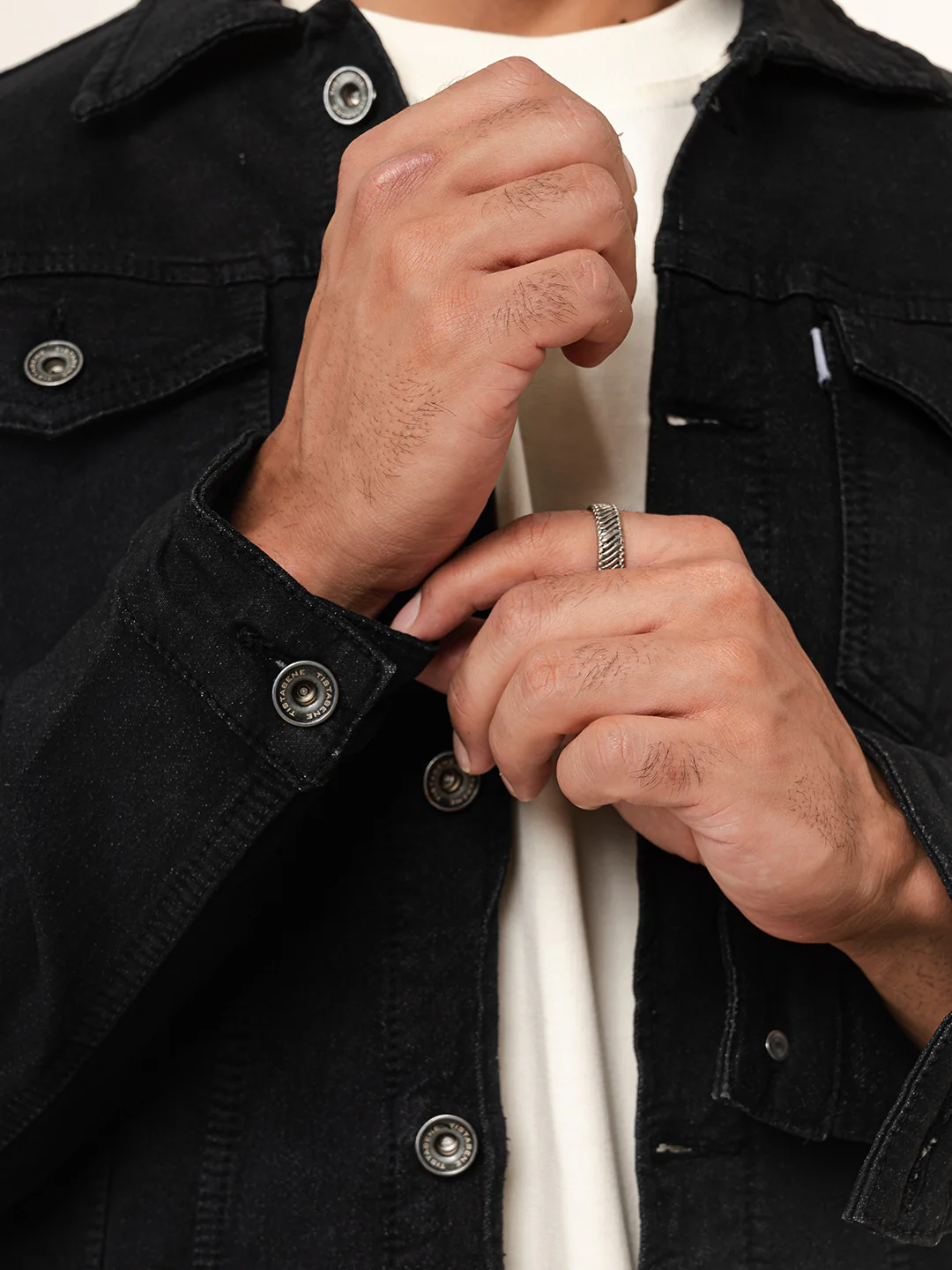 Blue Two Pockets Denim Jacket - Image 3