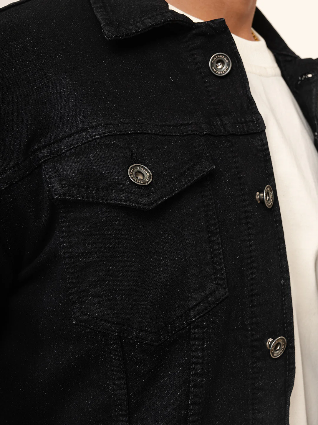 Blue Two Pockets Denim Jacket - Image 4