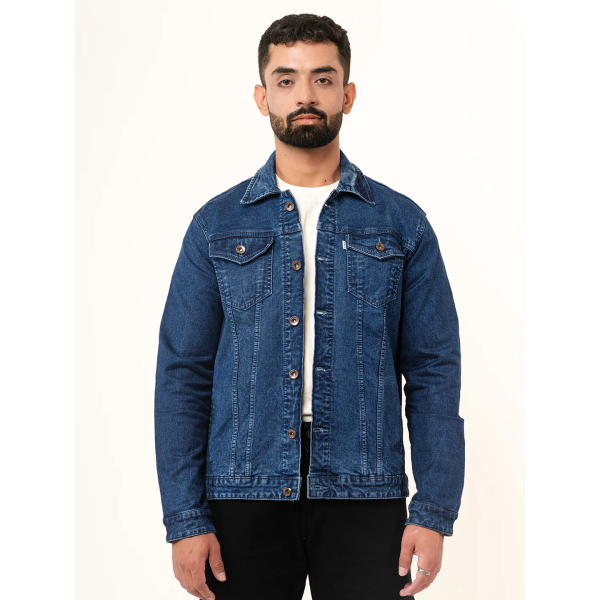 Blue Two Pockets Denim Jacket