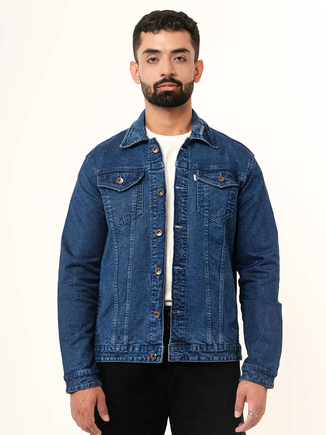 Blue Two Pockets Denim Jacket