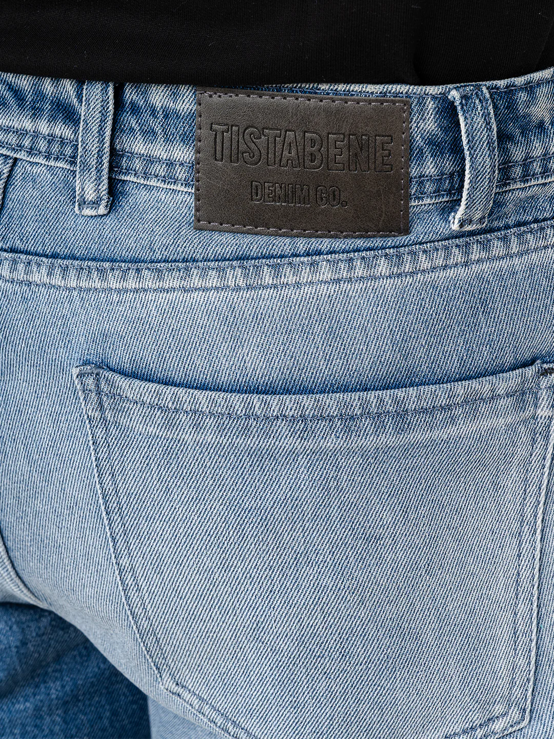 Dark Blue Straight Fit Denim Jeans - Image 4